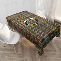 Scott Green Weathered Tartan Crest Tablecloth
