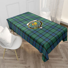 Sinclair Hunting Ancient Tartan Crest Tablecloth