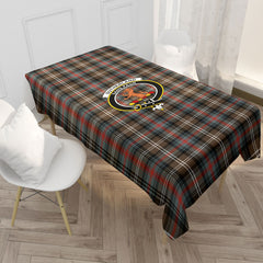Sutherland Weathered Tartan Crest Tablecloth