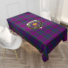 Wardlaw Modern Tartan Crest Tablecloth