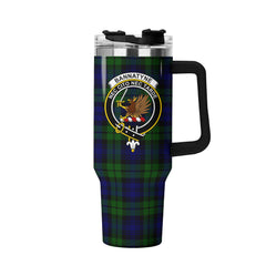 Bannatyne Tartan Crest 40 oz Insulated Tumbler with Handle