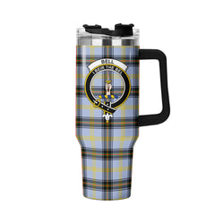 Bell of the Borders Tartan Crest 40 oz Insulated Tumbler with Handle