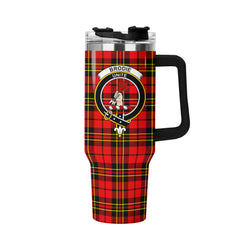 Brodie Modern Tartan Crest 40 oz Insulated Tumbler with Handle