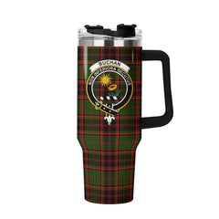 Buchan Modern Tartan Crest 40 oz Insulated Tumbler with Handle