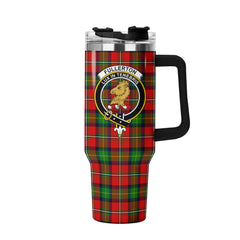 Fullerton Tartan Crest 40 oz Insulated Tumbler with Handle