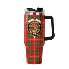 Hay Modern Tartan Crest 40 oz Insulated Tumbler with Handle