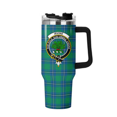 Irvine Ancient Tartan Crest 40 oz Insulated Tumbler with Handle