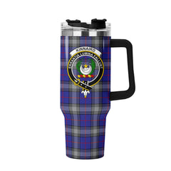 Kinnaird Tartan Crest 40 oz Insulated Tumbler with Handle