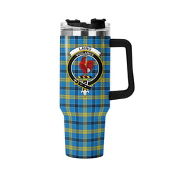 Laing Tartan Crest 40 oz Insulated Tumbler with Handle