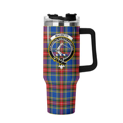 MacBeth Modern Tartan Crest 40 oz Insulated Tumbler with Handle