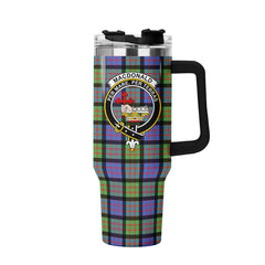 MacDonald Ancient Tartan Crest 40 oz Insulated Tumbler with Handle