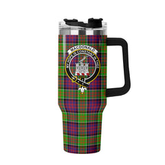 MacDonald (Clan Ranald) Tartan Crest 40 oz Insulated Tumbler with Handle