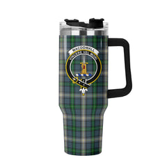 MacDowall Tartan Crest 40 oz Insulated Tumbler with Handle