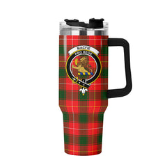 MacFie Tartan Crest 40 oz Insulated Tumbler with Handle