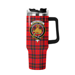 MacGillivray Modern Tartan Crest 40 oz Insulated Tumbler with Handle