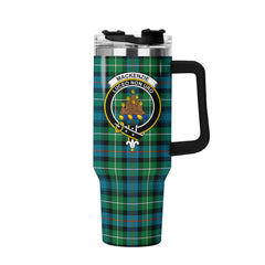 MacKenzie Ancient Tartan Crest 40 oz Insulated Tumbler with Handle