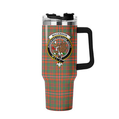 MacKinnon Ancient Tartan Crest 40 oz Insulated Tumbler with Handle