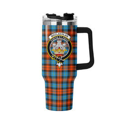 MacLachlan Ancient Tartan Crest 40 oz Insulated Tumbler with Handle