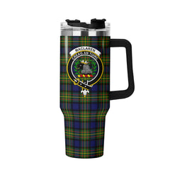 MacLaren Modern Tartan Crest 40 oz Insulated Tumbler with Handle