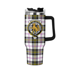 MacPherson Dress Modern Tartan Crest 40 oz Insulated Tumbler with Handle