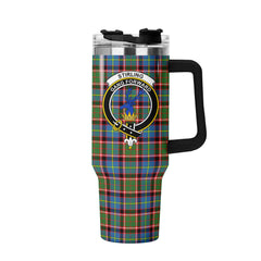 Stirling (of Cadder-Present Chief) Tartan Crest 40 oz Insulated Tumbler with Handle