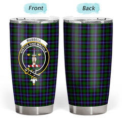 Russell Modern Tartan Crest Tumbler