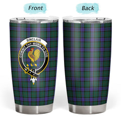 Sinclair Hunting Modern Tartan Crest Tumbler