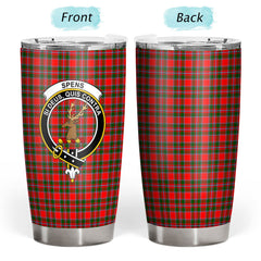 Spens (or Spence) Tartan Crest Tumbler