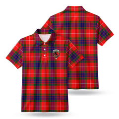 Abernathy Tartan Crest Birdseye Mesh Polo Shirt