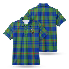 Barclay Hunting Ancient Tartan Crest Birdseye Mesh Polo Shirt