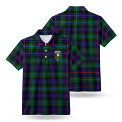 Campbell of Cawdor Modern Tartan Crest Birdseye Mesh Polo Shirt