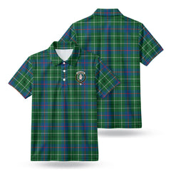 Duncanson Tartan Crest Birdseye Mesh Polo Shirt
