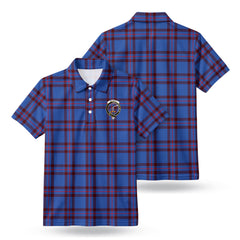 Elliott Modern Tartan Crest Birdseye Mesh Polo Shirt