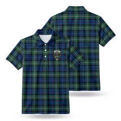 Forbes Ancient Tartan Crest Birdseye Mesh Polo Shirt