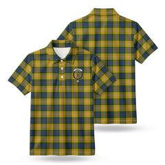 Fraser (of Lovat) Yellow Tartan Crest Birdseye Mesh Polo Shirt