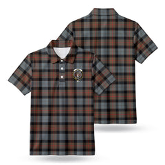 Gunn Weathered Tartan Crest Birdseye Mesh Polo Shirt