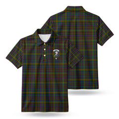 Hall Tartan Crest Birdseye Mesh Polo Shirt