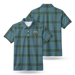 MacInnes Ancient Tartan Crest Birdseye Mesh Polo Shirt