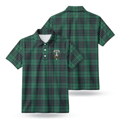 MacLean Hunting Ancient Tartan Crest Birdseye Mesh Polo Shirt