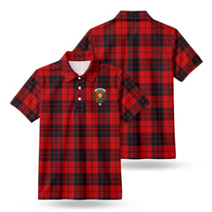 MacLeod of Raasay Tartan Crest Birdseye Mesh Polo Shirt