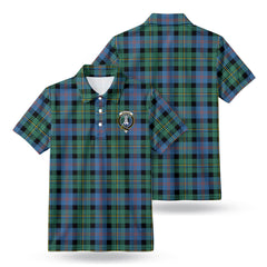 Malcolm Ancient Tartan Crest Birdseye Mesh Polo Shirt