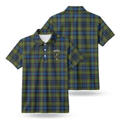 McLellan Ancient Tartan Crest Birdseye Mesh Polo Shirt