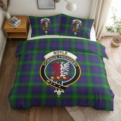 Boyle Tartan Crest Bedding Set