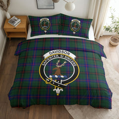 Davidson Modern Tartan Crest Bedding Set