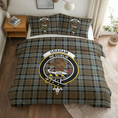 Graham of Menteith Weathered Tartan Crest Bedding Set