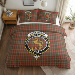 MacKintosh Hunting Weathered Tartan Crest Bedding Set