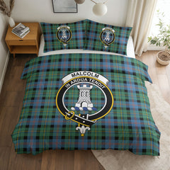 Malcolm Ancient Tartan Crest Bedding Set