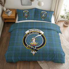 Matheson Hunting Ancient Tartan Crest Bedding Set