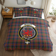 McDuff Hunting Modern Tartan Crest Bedding Set