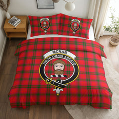 McNab Modern Tartan Crest Bedding Set